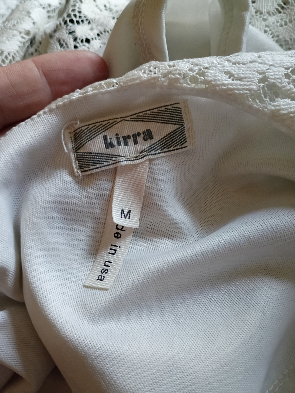 Kirra Ivory Lace Crop Top - Picture 5 of 8